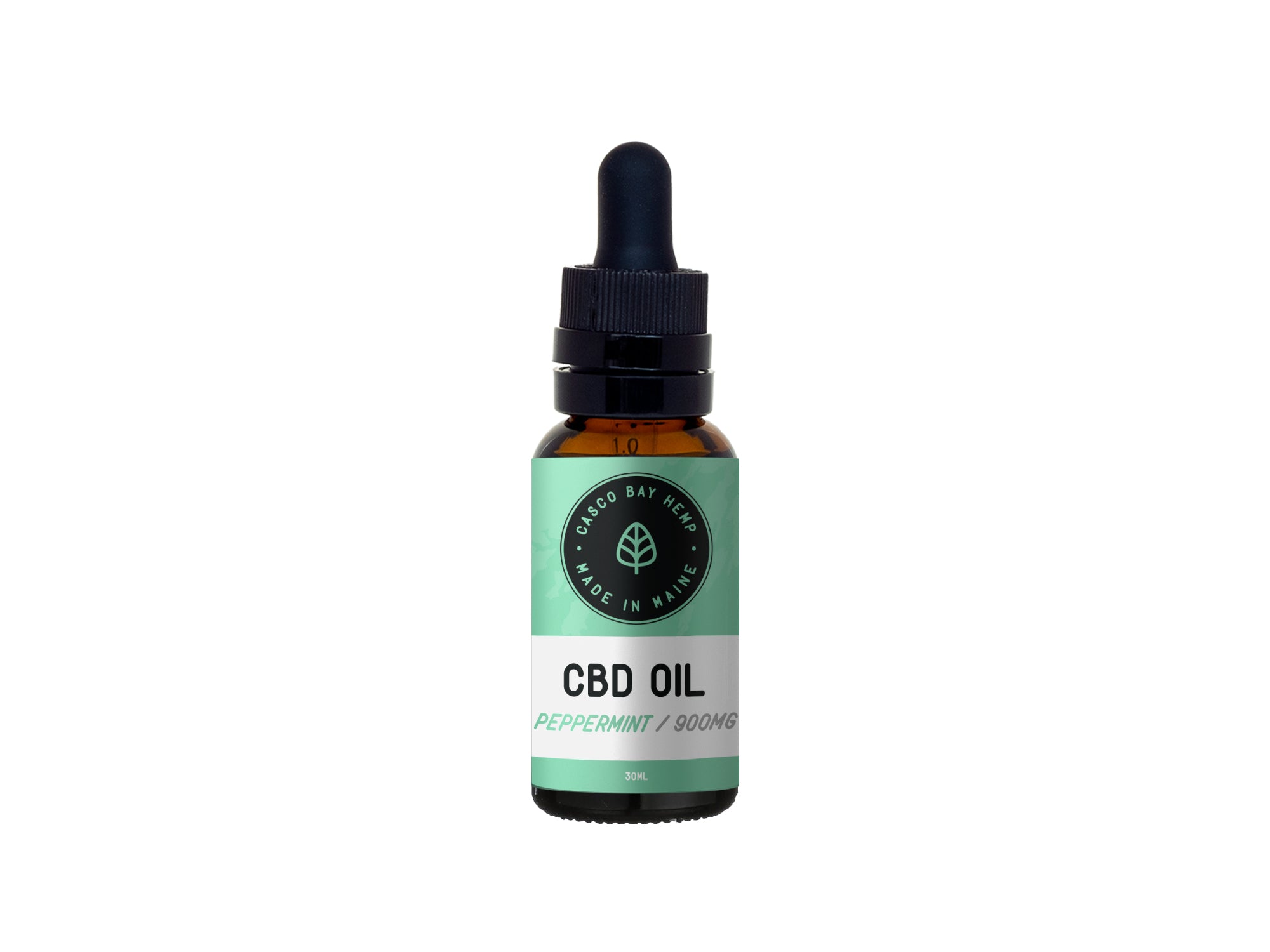 CBD Tincture Oil, Full Spectrum, Peppermint Flavor