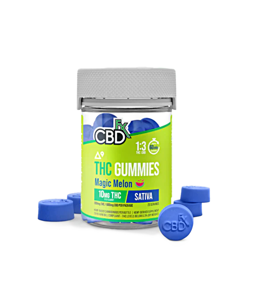 CBD Gummies, Full Spectrum, Magic Melon, 1200mg CBD + 400mg THC