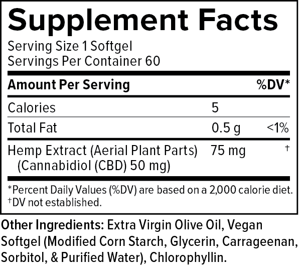 CBD Softgel Capsules Max Strength