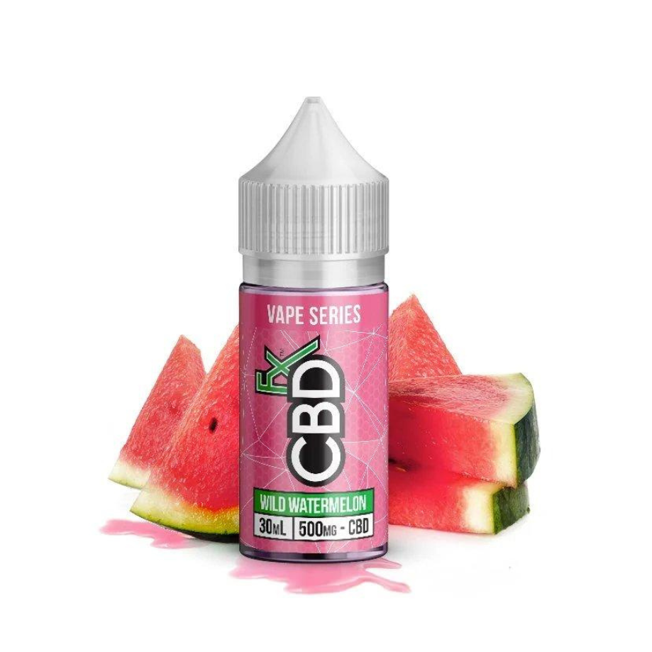 CBDFx, CBD Vape Juice, Wild Watermelon, 1-2oz, 500-2000mg CBD