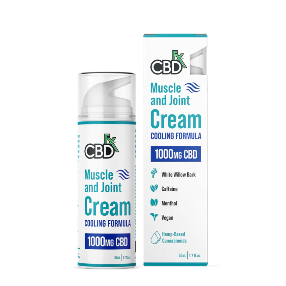 CBDFx, Broad Spectrum, CBD Cream, Muscle & Joint, 1.7oz, 500-3000mg CBD