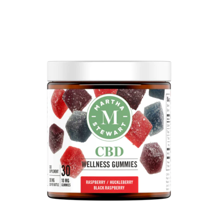 Martha Stewart, CBD Isolate, CBD Wellness Gummies, Mixed Berry Flavor, 30ct, 300mg CBD