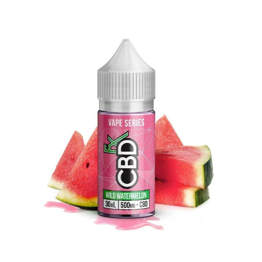 CBDFx, CBD Vape Juice, Wild Watermelon, 1-2oz, 500-2000mg CBD