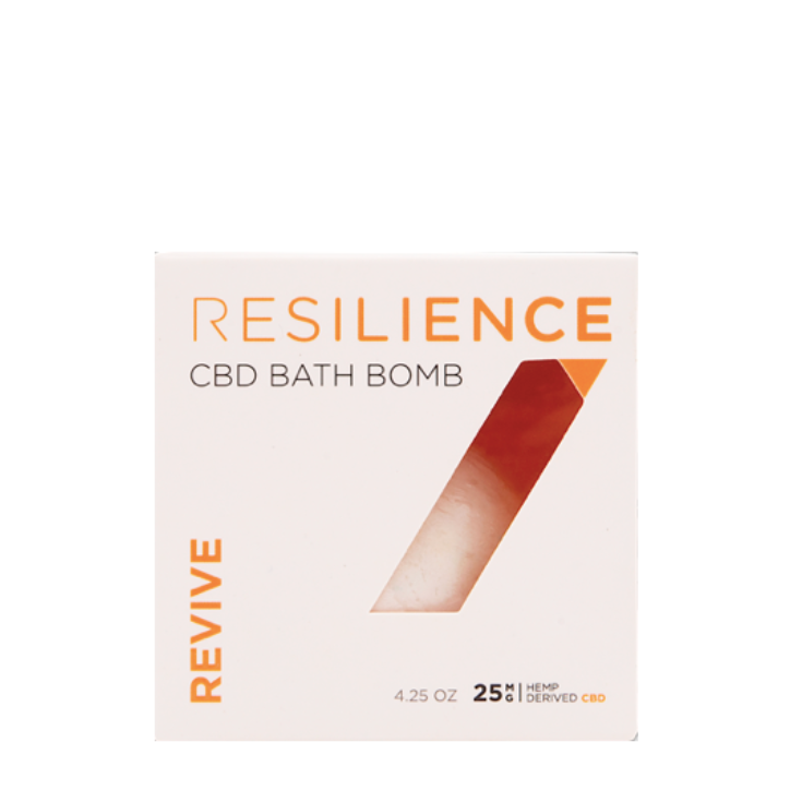 Resilience, Broad Spectrum, Revive CBD Bath Bomb, 4.2oz, 25mg CBD