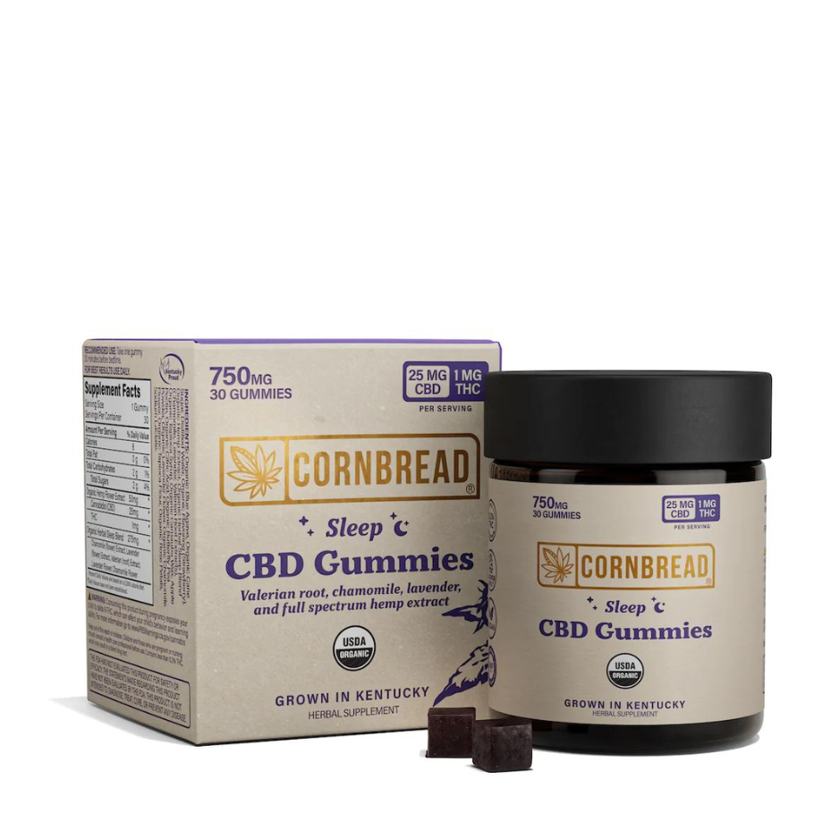 Cornbread, Full Spectrum, CBD Sleep Gummies, 30pc, 750-1500mg CBD + 30-60mg THC
