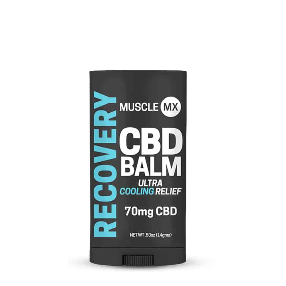 Muscle MX, Broad Spectrum, Recovery CBD Balm Stick, 0.5-2.5oz, 70-1000mg CBD, THC Free