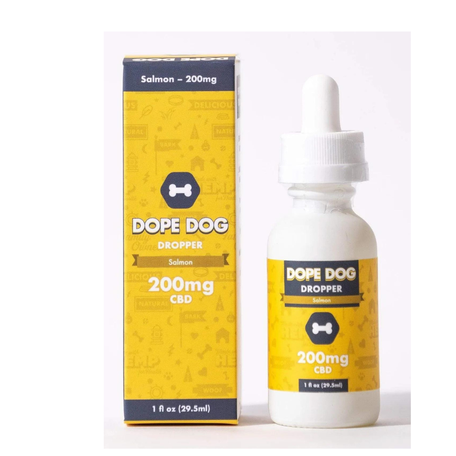 Dope Dog, CBD Dropper Mobility, Salmon Flavored, Mobility & Joints, 1oz, 200mg CBD