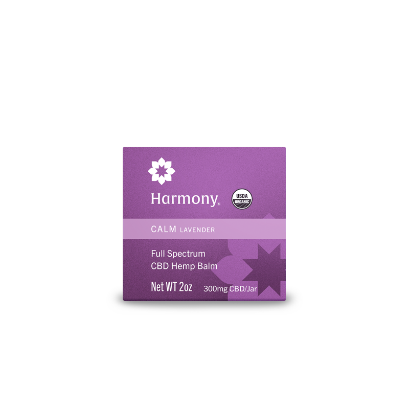 Harmony, Full Spectrum, CBD Hemp Balm, Calm, Lavender, 2oz, 300mg CBD
