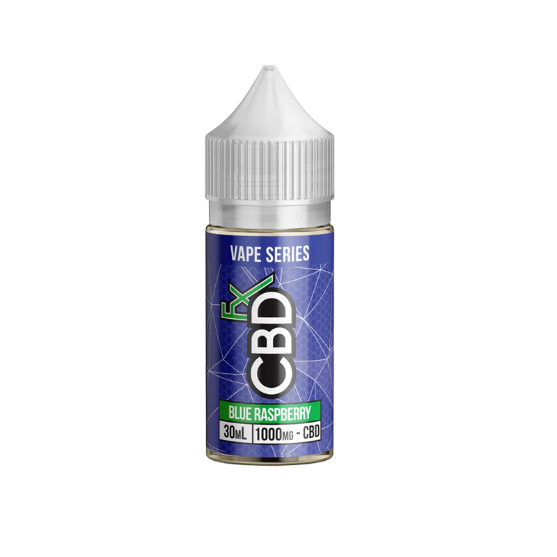 CBDFx, CBD Vape Juice, Blue Raspberry, 1-2oz, 500-2000mg CBD
